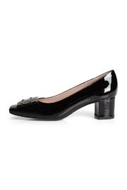  Patent-black Court Shoe