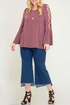  Bell-sleeve Swing Top