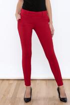  Red Thin-leg Trouser