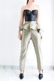  High Waisted Peplum Pants