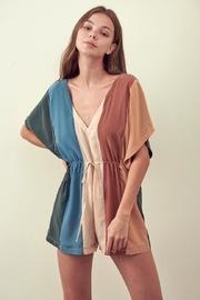  Multi-colored Stripe Romper