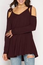  Tie Shoulder Tunic