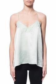  Racer Charmeuse Tank Top