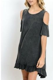  Open-shoulder Ruffle Dress/tunic