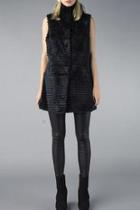  Navy Fur Vest