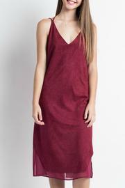  Burgundy Sueded Dress