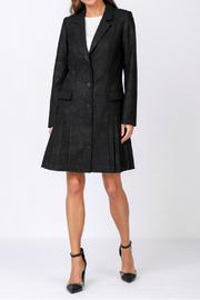  Pleated Hem Jacket Dress