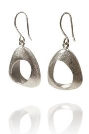  Brushed Gaudi Triangle Earrings