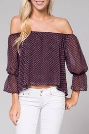 Off Shoulder Sheer Top