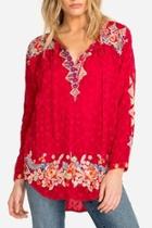  Cherry Embroidered Tunic