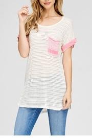  Pink Pocket Tee