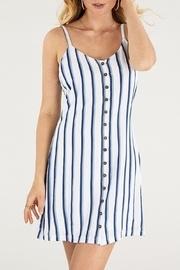  Smocked Dress Ivory/blue