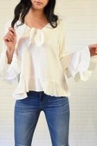  Tier Sleeve Blouse