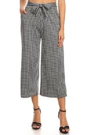  Gingham Cropped Palazzo-pants