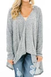  Hooded Wrap Sweater