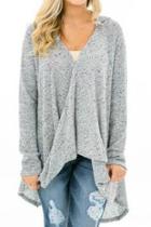  Hooded Wrap Sweater