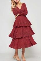  Layered Checkered Dress