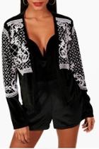  Beaded Velvet Jacket
