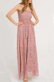  Lace Maxi Dress With Smocked Bodice