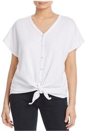  Ribbed Tie-front
