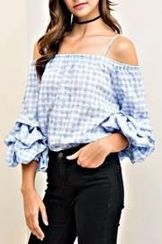  Check Rumba Sleeve Top