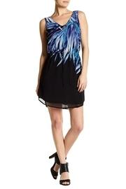  Blue Palm Print Dress