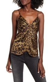  Leopard Twist-front Top