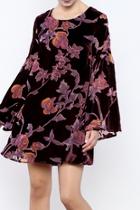  Velvet Floral Dress