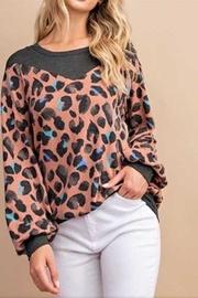  Mauve Leopard Top