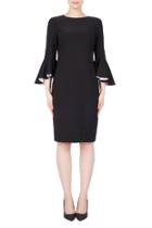 Dress With Contrast Ruffle Sleeve