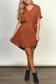  Collared High-low Dress