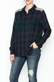  Plaid Detailed Blouse