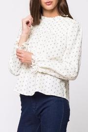  Pleated Peasant Top