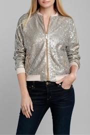  Gold Sequin Bomber