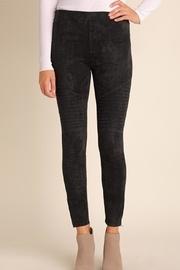  Suede Moto-zipper Jeggings