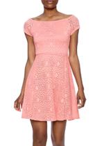  Coral Skater Dress