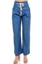  Rope-tie Chambray Pants