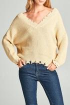  Frayed Edge Sweater