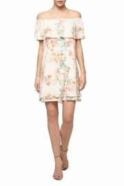  Beige Floral Shift Dress