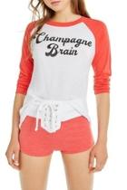  Champagne Brain Raglan