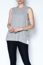  Gray Pleated Tank