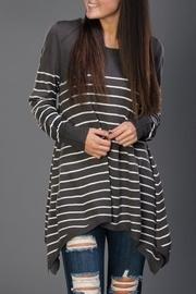  Asymmetrical Striped Sweater