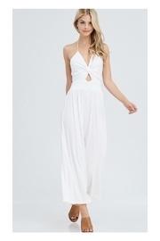 White Ribbed Jumpsuit
