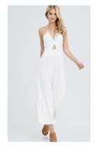  White Ribbed Jumpsuit