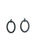  Black Loop Earrings