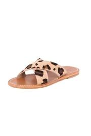  Tiger Texture Flat Sandal
