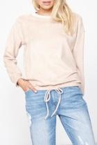  Pink Suede Sweater