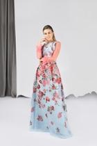  Floral Femenine Gown