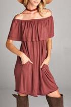  Off Shoulders Dress