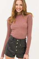  Button Sleeve Detailed Sweater